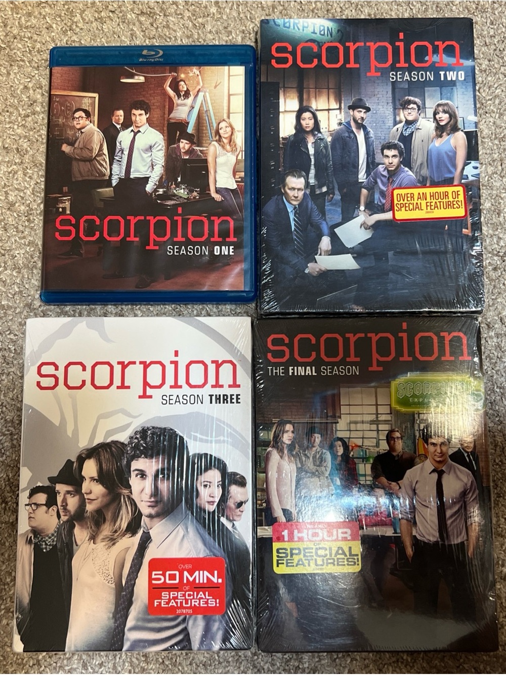 Scorpion Complete TV Series Blu-ray/DVD / All 4 Seasons